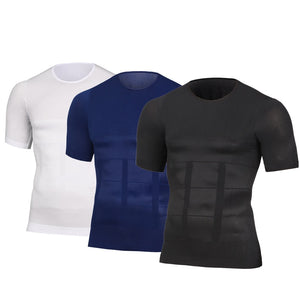 Men's Slimming Shaper Posture Vest Male Belly Abdomen For Corrector Compression Body building Fat Burn Chest Tummy Shirt Corset