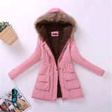 Womens Autumn Winter Military Hooded Coat