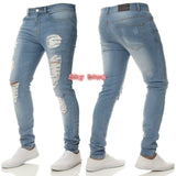 Men's Cotton Vintage Hole Cool Pants