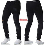 Men's Cotton Vintage Hole Cool Pants