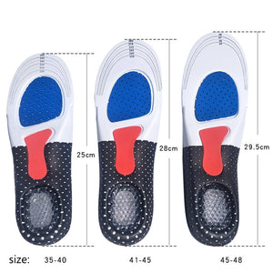 Unisex Orthotic Arch Support Sport Shoe Pad Sport Running Gel Insoles Insert Cushion for Women foot care