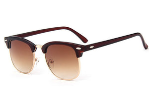 Half Metal Fashion Sunglasses for Men and Women