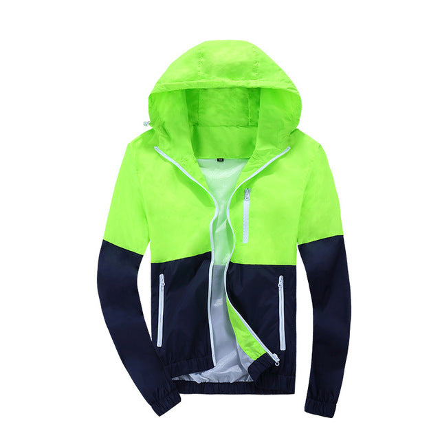 Jacket Men Windbreaker Spring Autumn Fashion Hooded Casual for Men