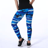 New Fashion Camouflage Printing Elasticity Leggings Fitness For Women Pant  Milk Legging