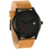 Watch Sports Leather Clock Luxury Fashion for Men