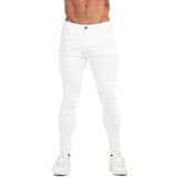 Mens Skinny Jeans Latest Model Super Non Ripped Stretch Denim Pants Elastic Waist Big Size