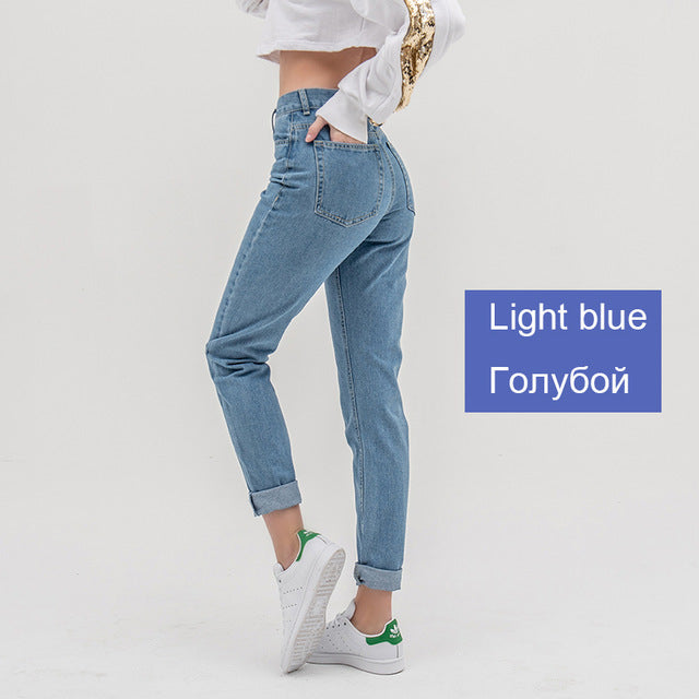 Women  Jeans With High Waist Push up Denim small to large Size with