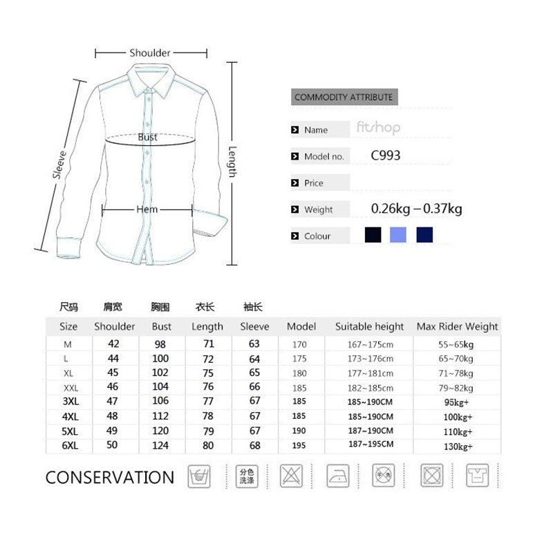 Fashion Mens Denim Shirt Long Sleeve