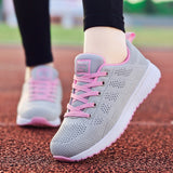 Women Casual Shoes Fashion Breathable Walking Mesh Flat Sneakers Gym Vulcanized Tenis for ladies