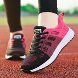 Women Casual Shoes Fashion Breathable Walking Mesh Flat Sneakers Gym Vulcanized Tenis for ladies