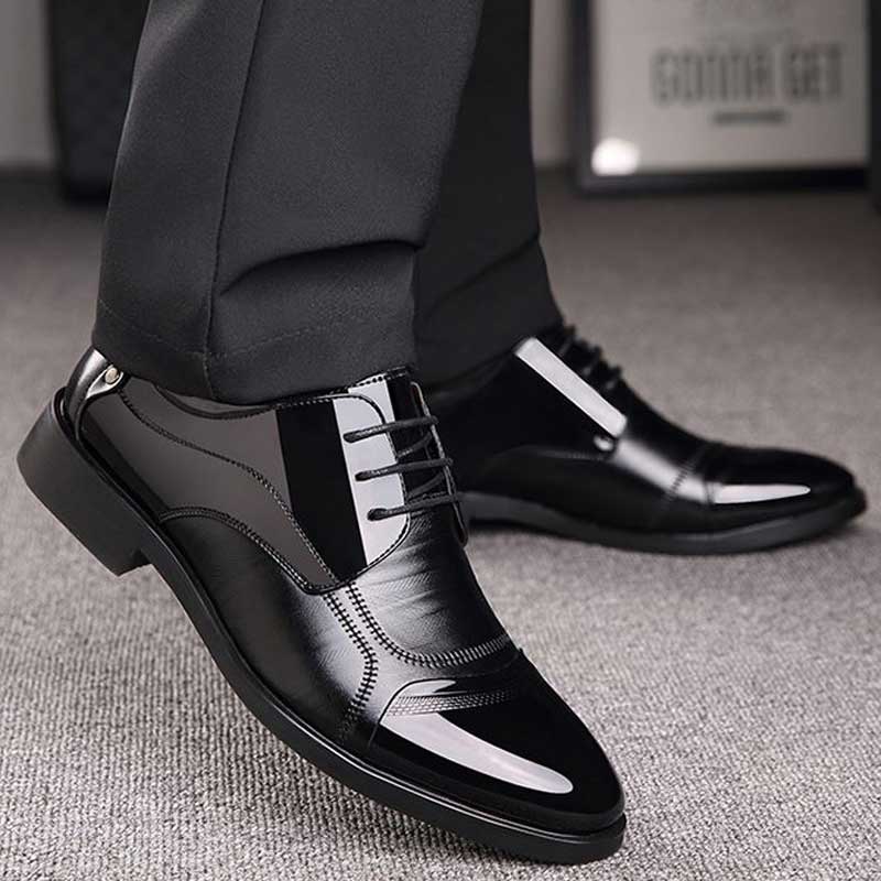 Luxury Business Oxford Leather Shoes Men Breathable Rubber Formal Dress Shoes Male Office Footwear