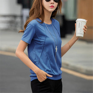 Female Soft Cotton Women Tops Tees Shirts