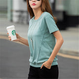 Female Soft Cotton Women Tops Tees Shirts