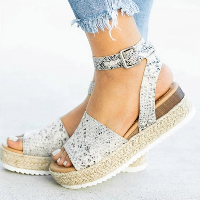 Women Sandals Plus Size Wedges Shoes For High Heels