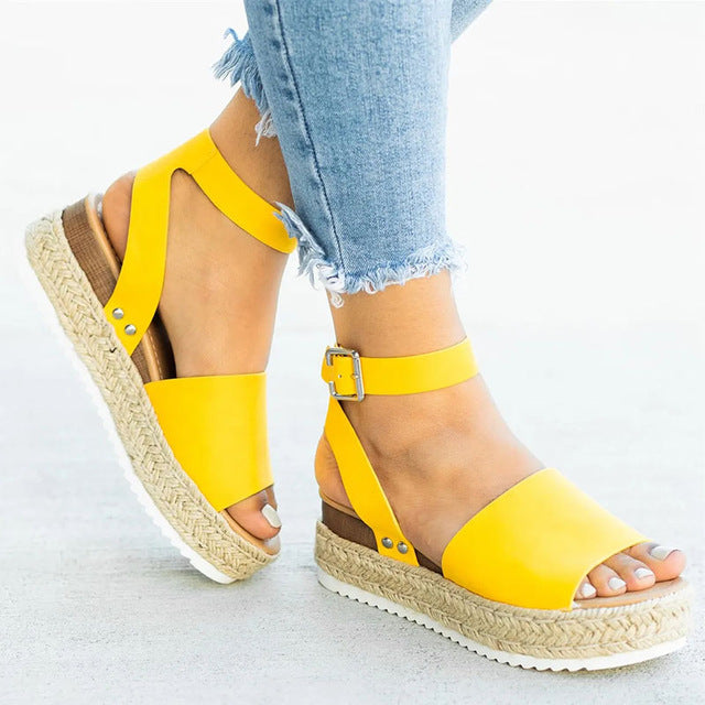 Women Sandals Plus Size Wedges Shoes For High Heels