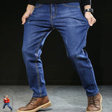 Elastic Loos Men's Jeans Denim Trousers Hombre Korean Cowboys (PLus Size 6XL 7XL)