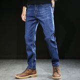 Elastic Loos Men's Jeans Denim Trousers Hombre Korean Cowboys (PLus Size 6XL 7XL)