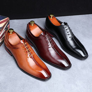 Men Dress Shoes Designer Business Office Lace-Up Loafers