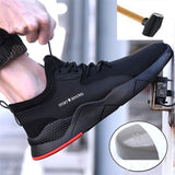 Men's Steel Toe Work Safety Shoes Casual Breathable Outdoor Sneakers Puncture Proof Boots