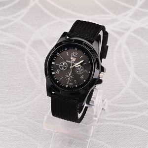 Men Nylon band Military watch Gemius Army watch High Quality Quartz Movement sports Casual watch