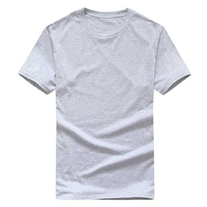 New Solid color T-Shirt Mens Black And White 100% Cotton