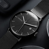 Men Luxury Brand Steel Quartz Watch  Minimalist Wrist Watches