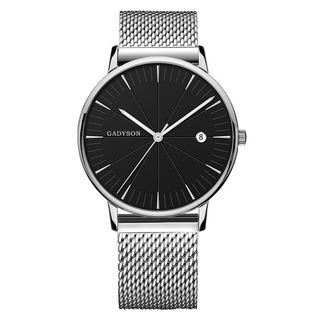 Men Luxury Brand Steel Quartz Watch  Minimalist Wrist Watches