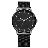 Men Luxury Brand Steel Quartz Watch  Minimalist Wrist Watches