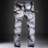 Men'S Classic Fashions Pants Denim Biker  Slim Fit Baggy Straight Trousers Designer Ripped