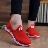 Plus size breathable air mesh sneakers