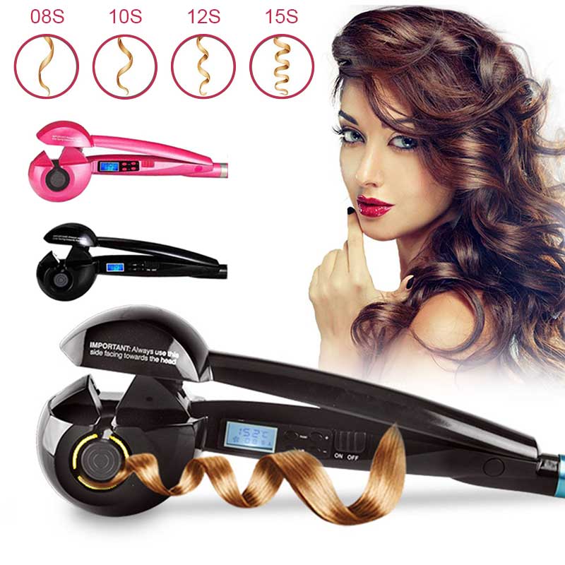 LCD Screen Automatic Curling Iron Magic Hair Curler