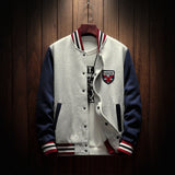 Patchwork Appliques Casual Baseball Uniform Coat Male Jaqueta Masculino Bomber Jacket