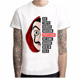 Men  Funny T-Shirt Design Money Heist Tees TV Series Short Sleeve House of Paper