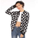 Rose Leopard Spring Women's Jackets Female Coat Zipper with Long Sleeve