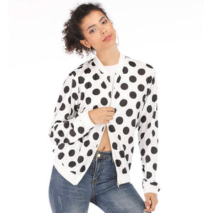 Rose Leopard Spring Women's Jackets Female Coat Zipper with Long Sleeve