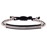 Classic Luxury Black Zircon 4MM Copper Beads Bracelet Unisex