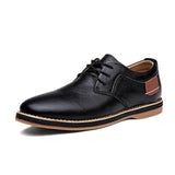 Genuine Leather NobeDress Shoes Brogue Lace Up Flats For Men