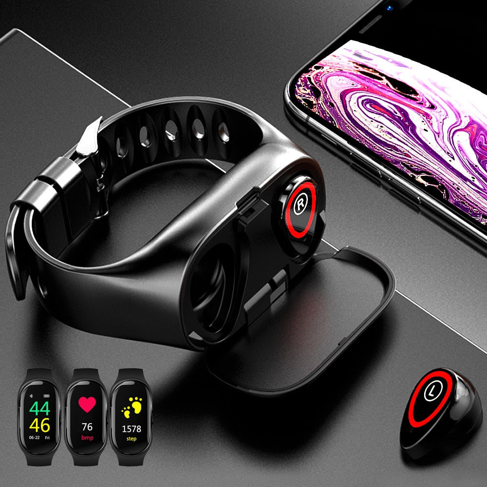 Smart Watch with Wireless Headphones