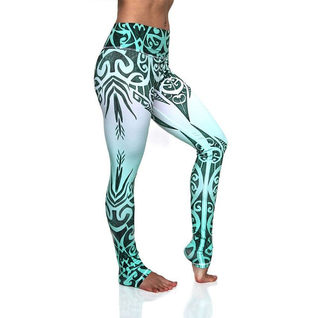 LI-FI Print Yoga Pants Women Unique Fitness Leggings Workout Sports Running  Sexy Push Up Gym Wear Elastic Slim Pants